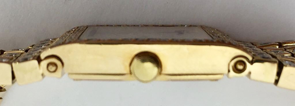 18k Yellow Gold BIJAN Ladies watch w/16ct Diamonds 25 pc out 100* EXLNT - 7