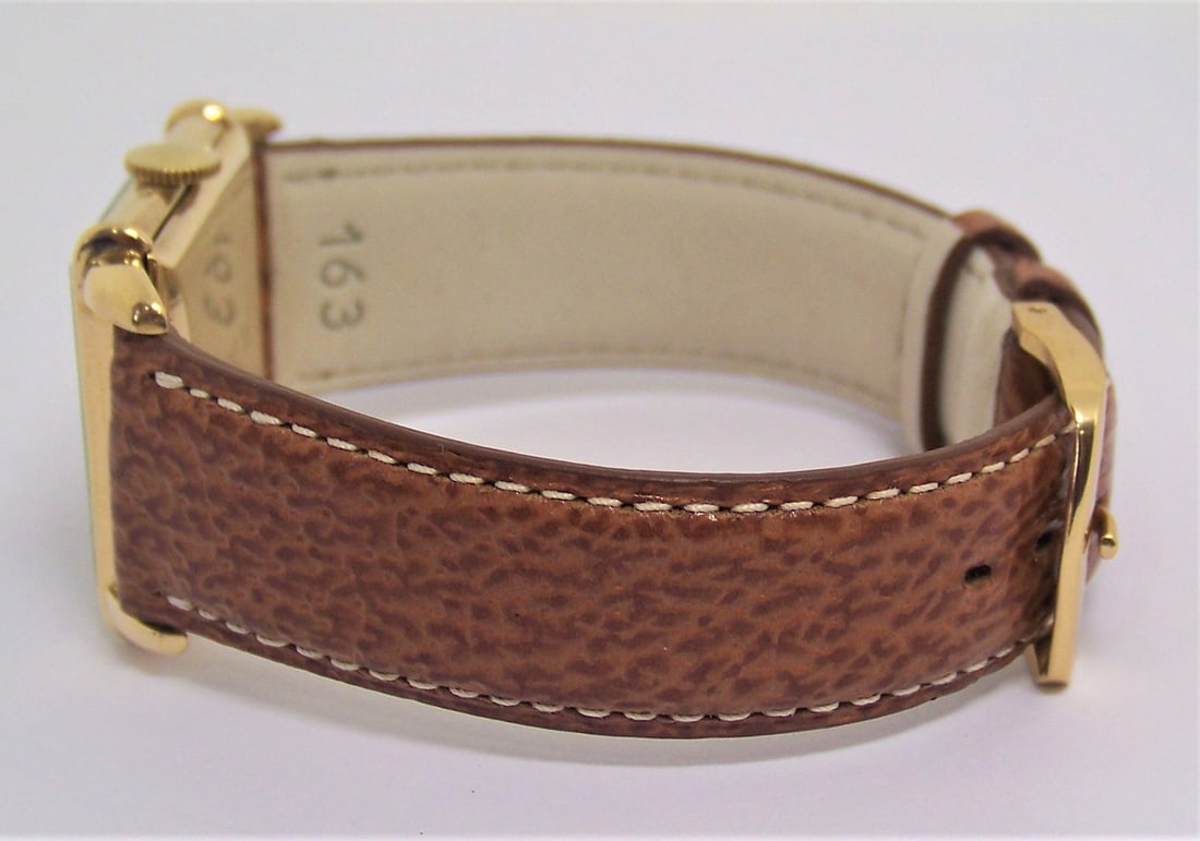 Vintage 18k Gold VACHERON CONSTANTIN Mens Winding Watch Black Dial Cal 458 EXLNT - 5