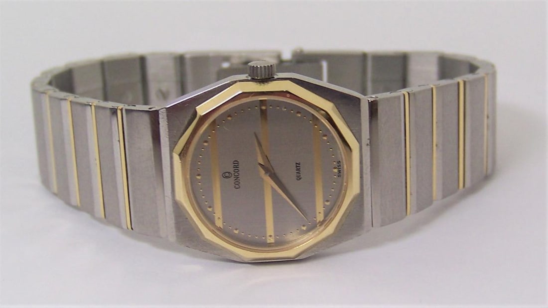 18k & S/Steel CONCORD MARINER SG Ladies Quartz Watch 15 61 145 V14 SERVICED - 4