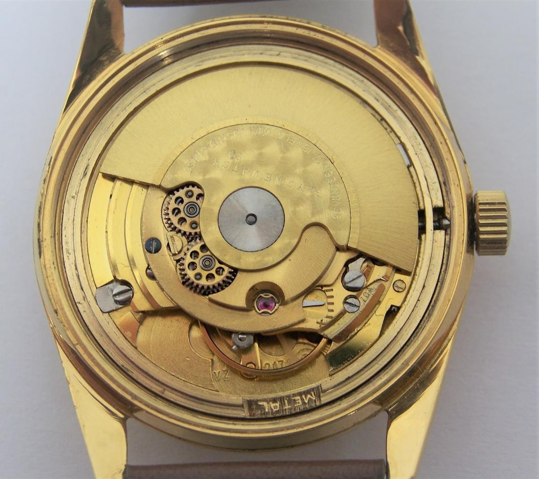 Vintage Gold Swiss GLYCINE 17J Automatic Watch 1960s Cal 2472* EXLNT* SERVICED - 10