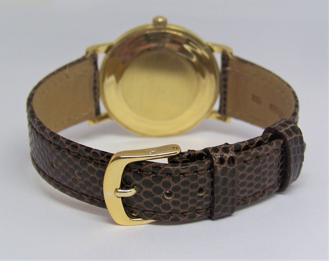 Vintage 18k Gold IWC SHAFFHAUSEN Winding Watch 1960s Cal C401 R1205 SERVICED - 6