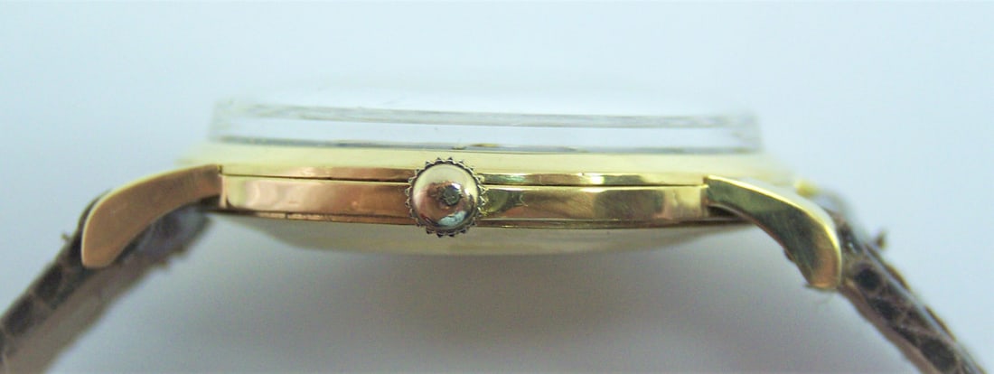 Vintage 18k Gold IWC SHAFFHAUSEN Winding Watch 1960s Cal C401 R1205 SERVICED - 8