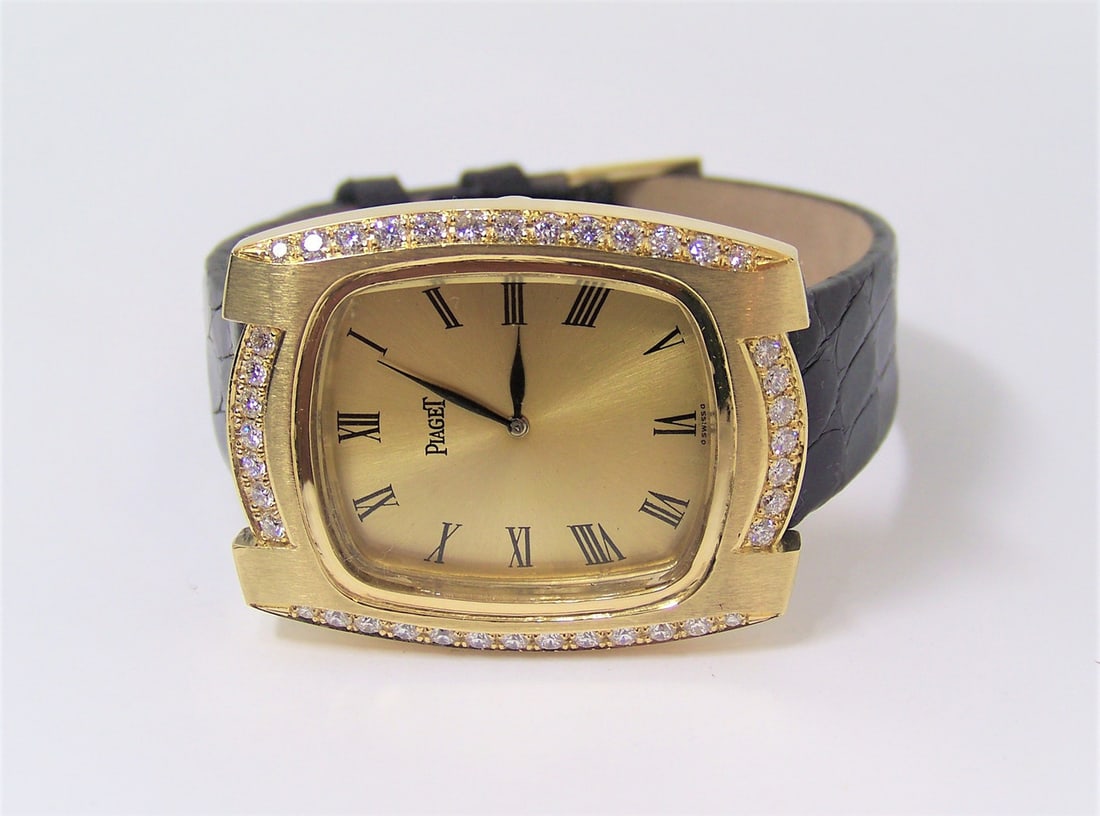 Solid 18k PIAGET Unisex Winding Watch with 1.76 ct Diamonds Ref 9741 Cal 9P2 EXLNT - 3