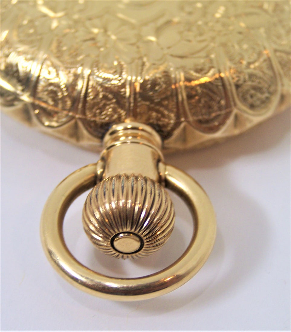 Antique Solid & Heavy 14K Gold E.HOWARD & Co BOSTON watch c.1900 HAND ENGRAVED - 14