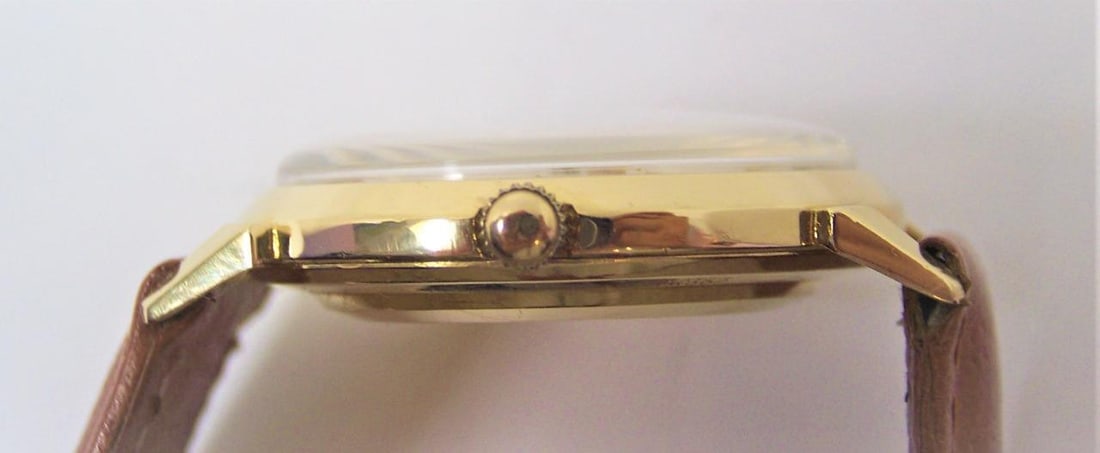 Vintage Solid 14k BULOVA MYSTRY DIAL Mens Automatic Watch Cal 10BZAC c.1959 - 12