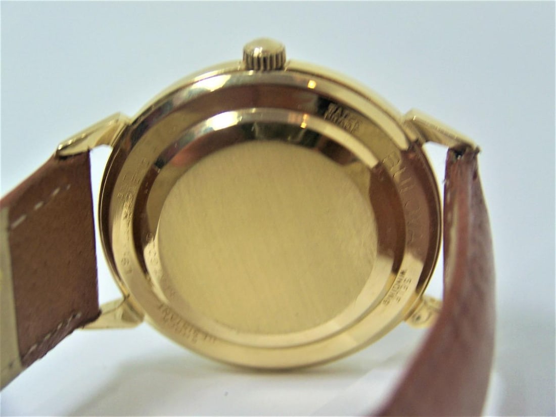 Vintage Solid 14k BULOVA MYSTRY DIAL Mens Automatic Watch Cal 10BZAC c.1959 - 7