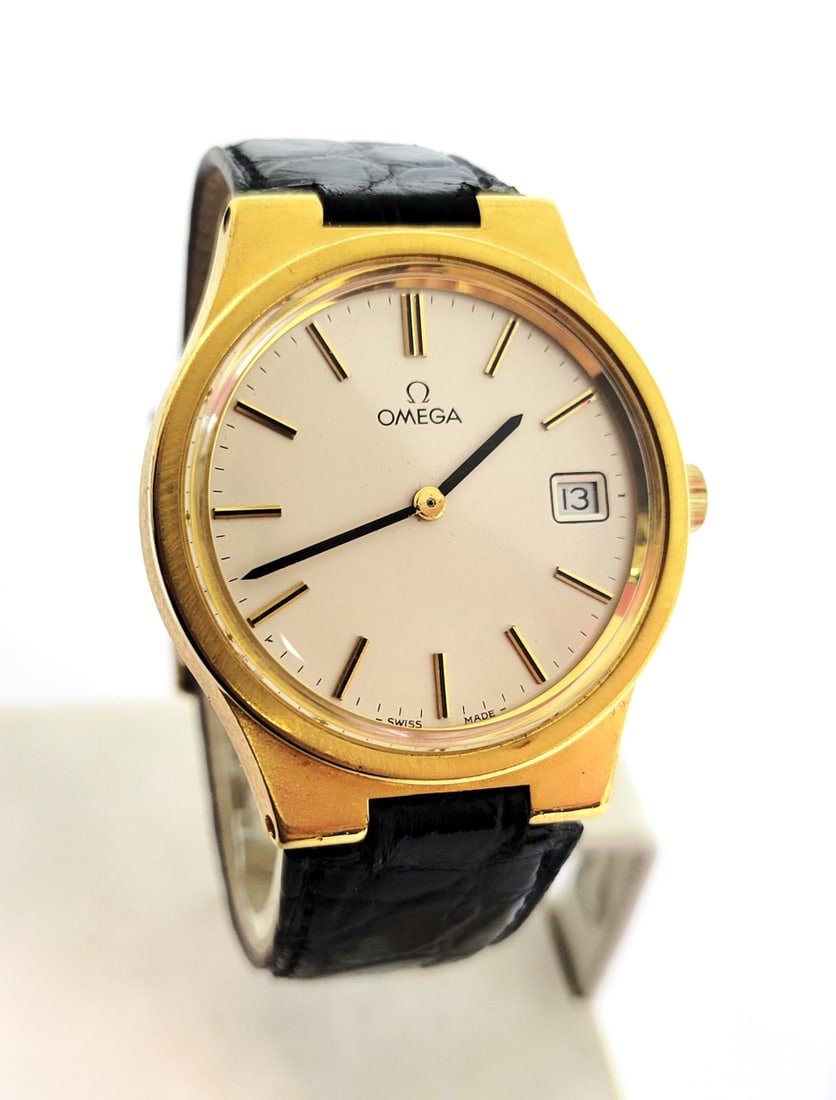 Vintage 18k GP OMEGA Winding Watch c.1970s Cal 1030* Re-Cased* EXLNT* SERVICED - 6
