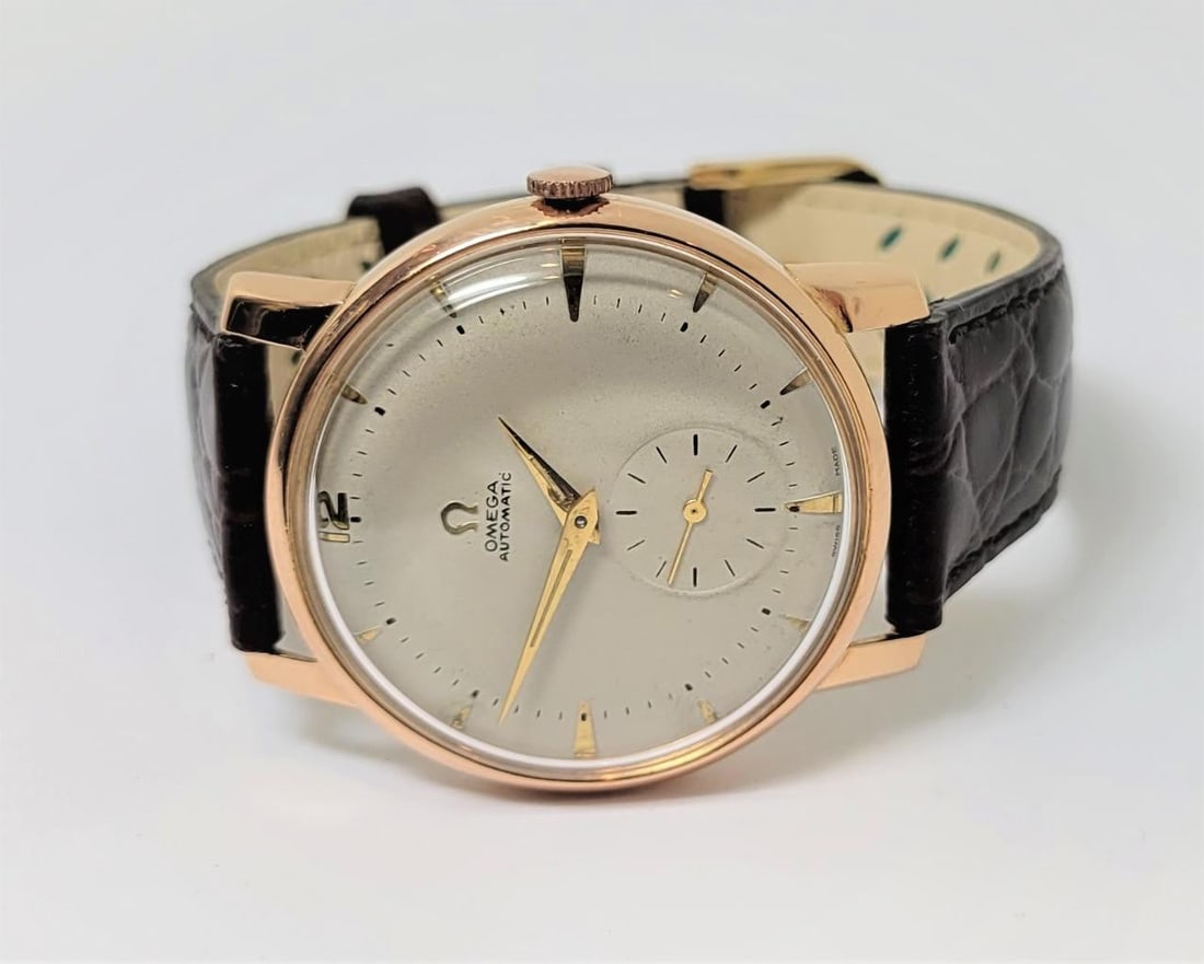 Vintage 18k Rose Gold OMEGA Automatic Watch c.1950 Cal.332* SERVICED* 36 mm - 7