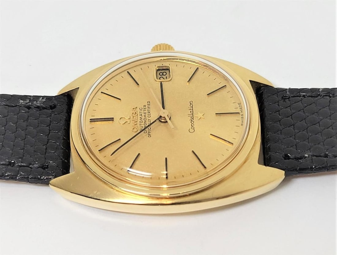 Vintage 18k OMEGA CONSTELLATION CHRONOMETER Automatic Watch 1966 Cal 561* EXLNT - 12