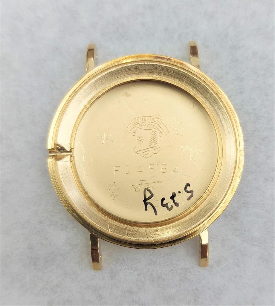 Vintage 18k ULYSSE NARDIN CHRONOMETER Winding Watch Cal N115S c.1960s EXLNT - 11