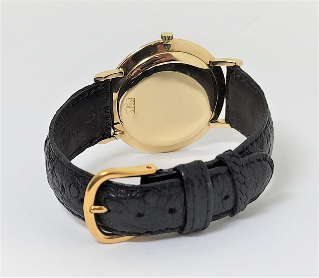 Vintage 18k ULYSSE NARDIN CHRONOMETER Winding Watch Cal N115S c.1960s EXLNT - 2