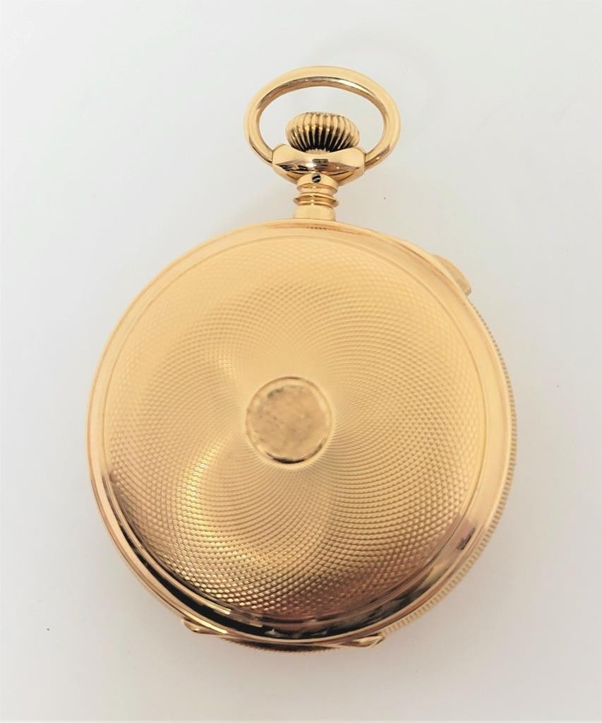 Antique Solid & Heavy 14k WALTHAM Chronograph Open Case Pocket Watch* Very Rare! - 2