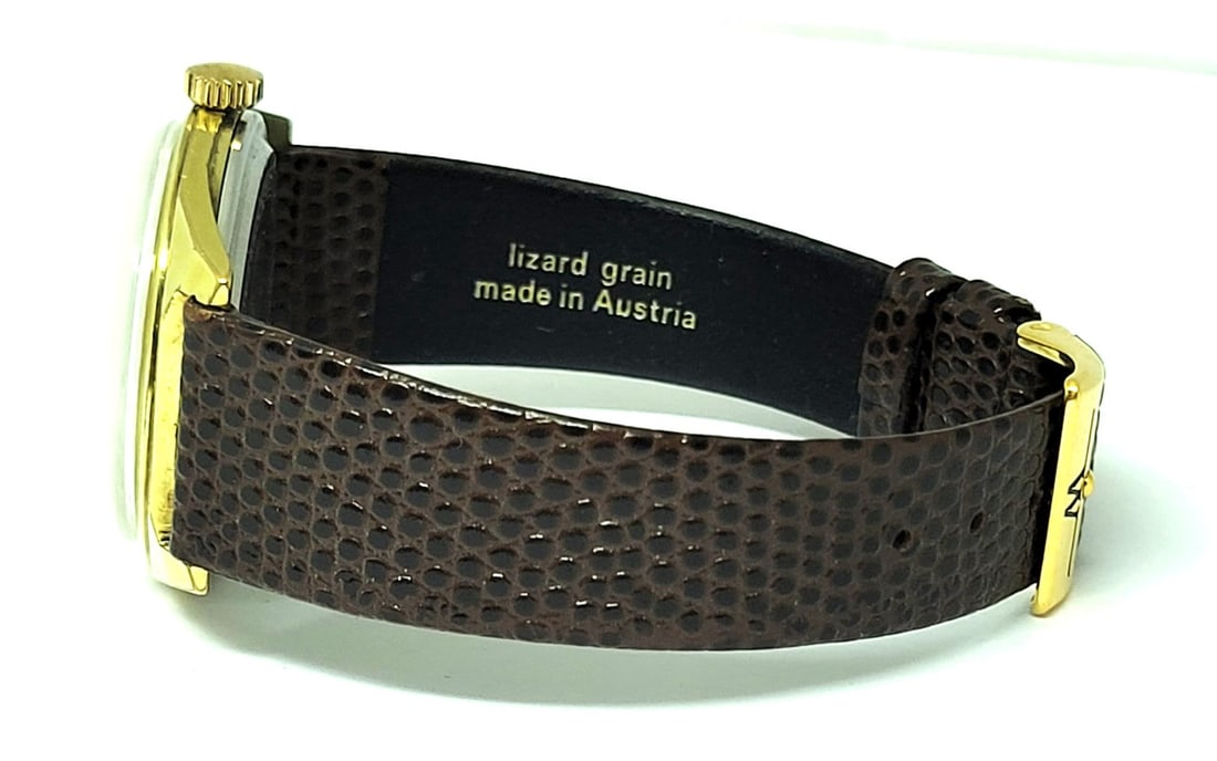 Vintage 18 GP WALTHAM Shock Resistant DATE Winding Watch Cal R614* SERVICED - 5