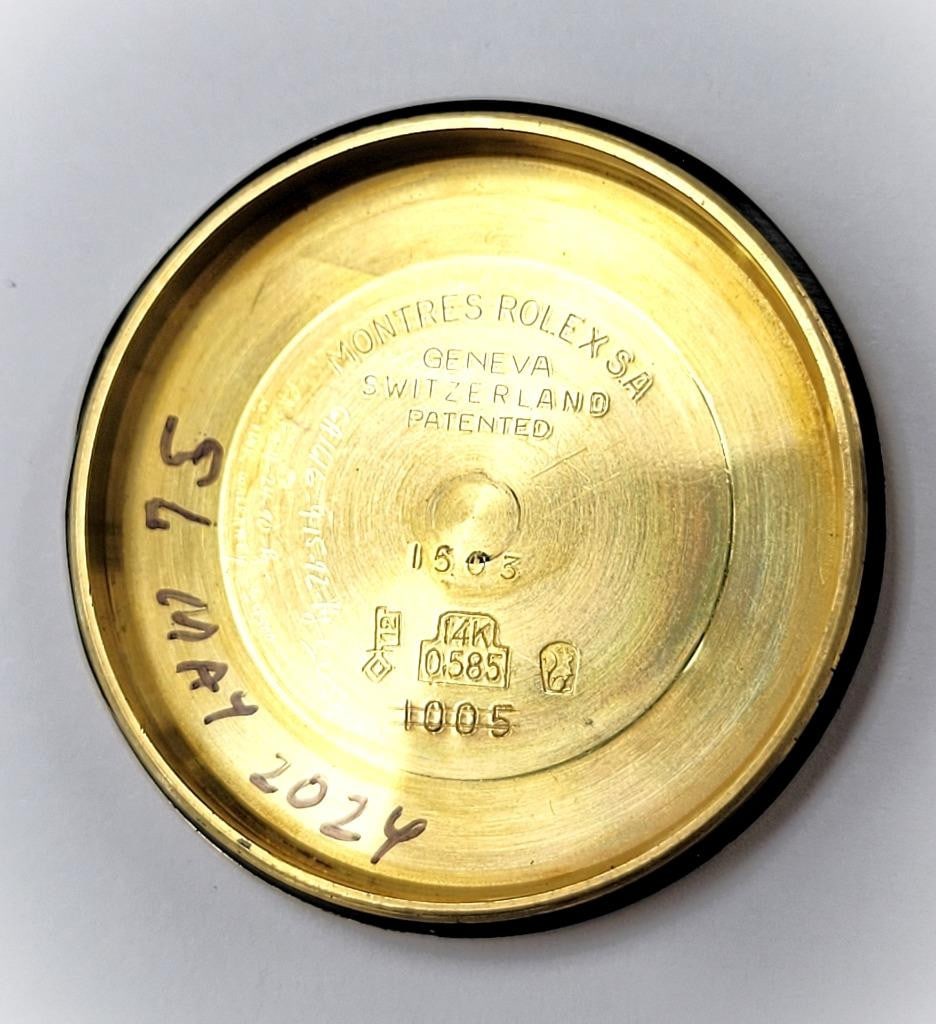 Vintage Mens 14k ROLEX DATE Ref 1503 Cal.1570 Automatic Watch* EXLNT* SERVICED - 12