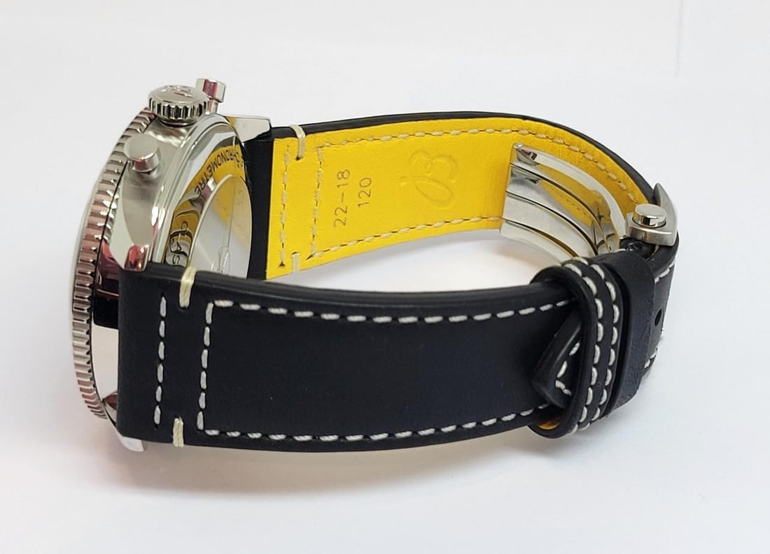 S/Steel Mens BREITLING CLASSIC AVI Chronograph Automatic Watch A23380* MINT - 6