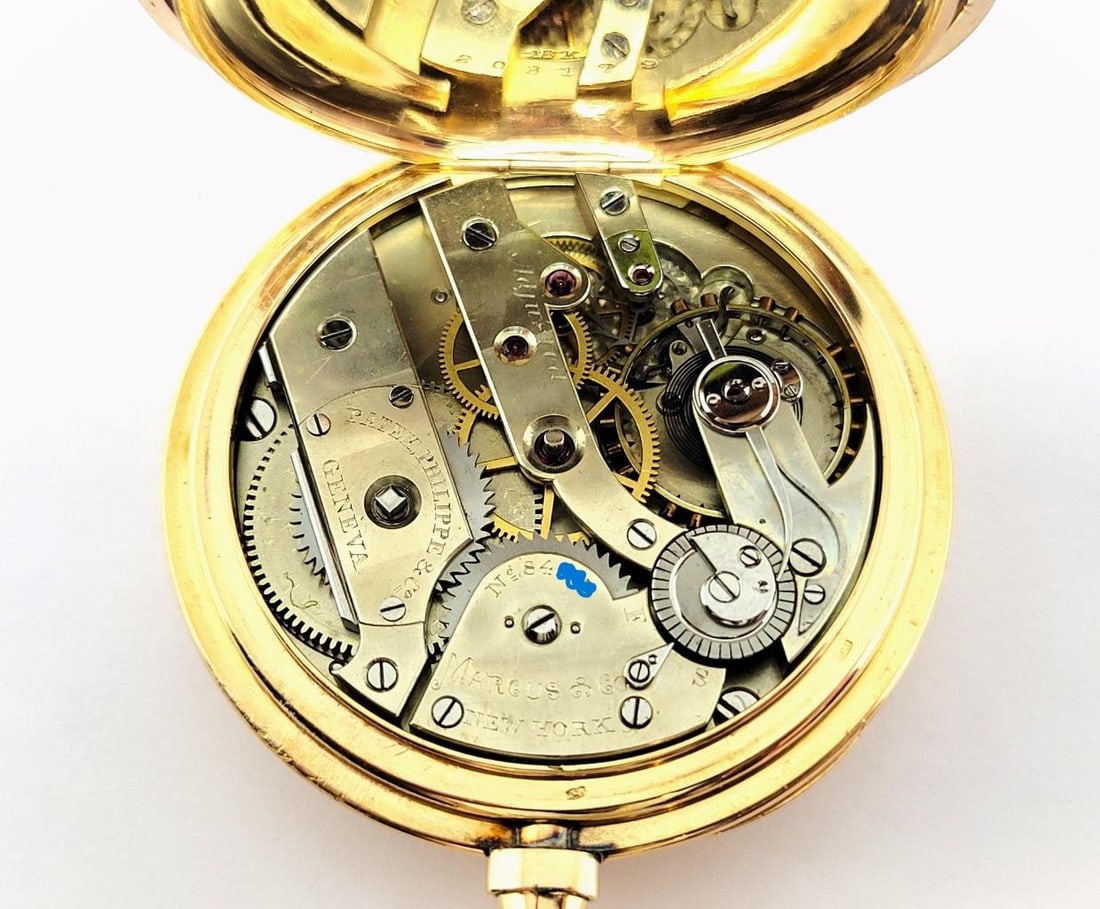 Antique 18K Gold MARCUS & Co by PATEK PHILIPPE Pocket watch c.1890* 50 mm* EXLNT - 10