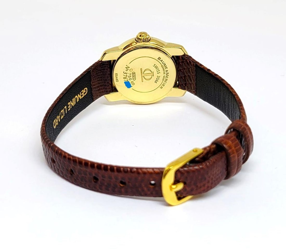 Ladies 18k BAUME & MERCIER Capeland Quartz Watch with Diamonds Ref 65440 - 2