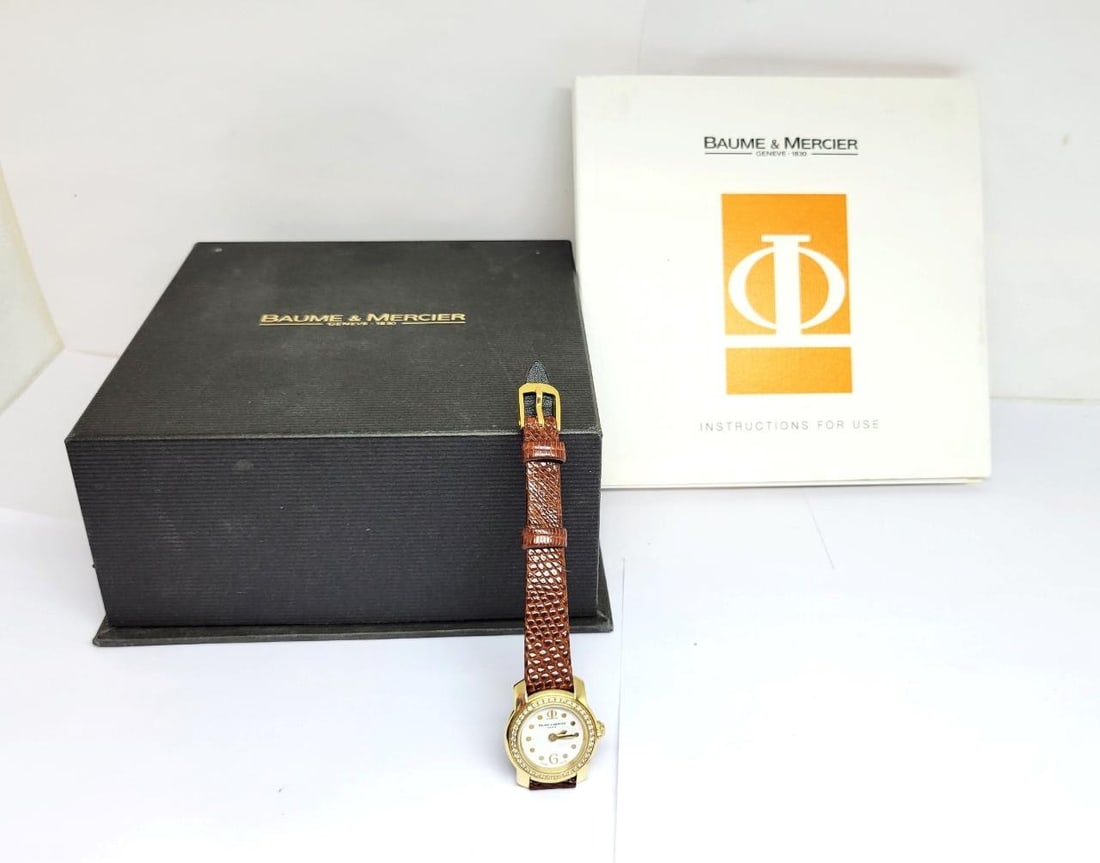 Ladies 18k BAUME & MERCIER Capeland Quartz Watch with Diamonds Ref 65440 - 8