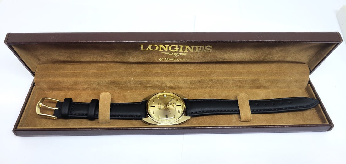 Vintage Solid 14k LONGINES ULTRA-CHRON Automatic Watch 2892 Cal.431 c.1967 EXLNT - 12