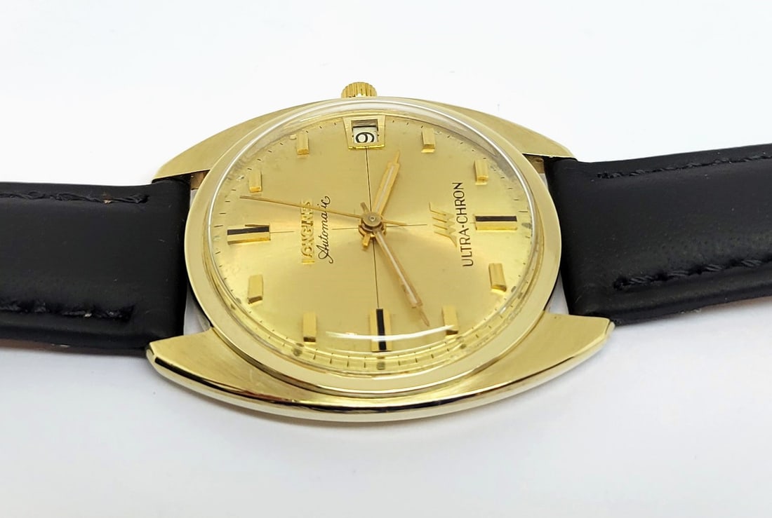 Vintage Solid 14k LONGINES ULTRA-CHRON Automatic Watch 2892 Cal.431 c.1967 EXLNT - 7