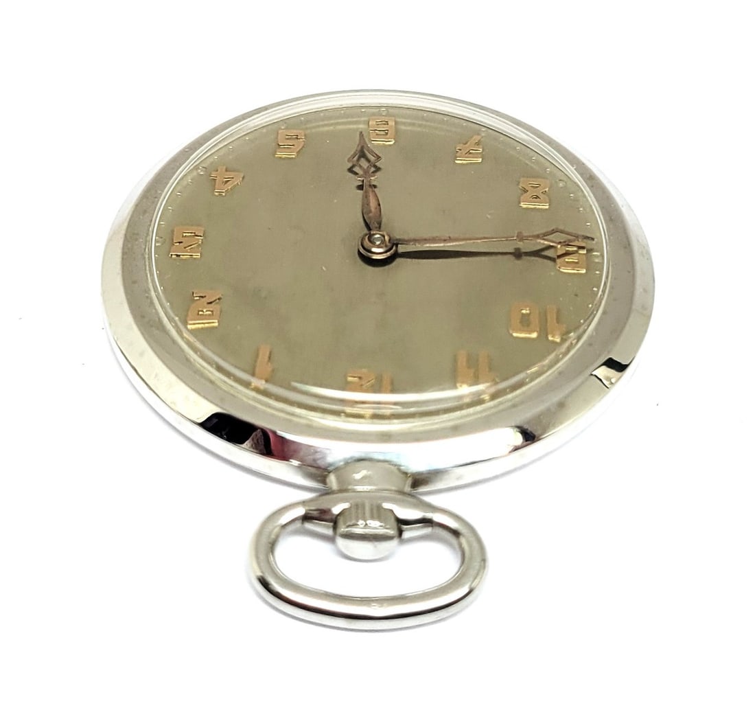 Antique 18K White Gold MARCUS & Co by VACHERON & CONSTANTIN Pocket watch 40 mm - 4