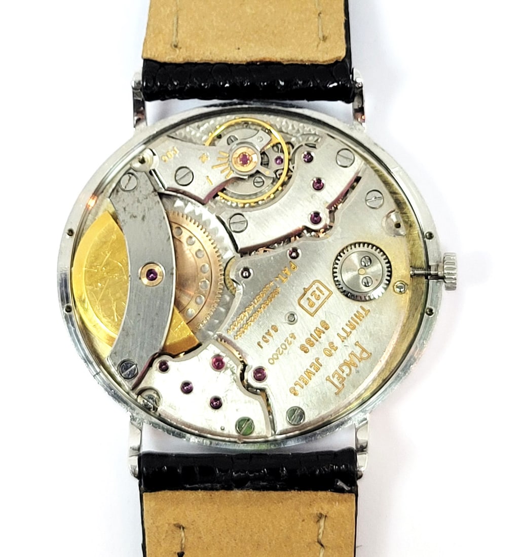 Mens 18k White Gold PIAGET Automatic Watch Ref 12502 Cal 12PC* SERVICED* RARE - 11