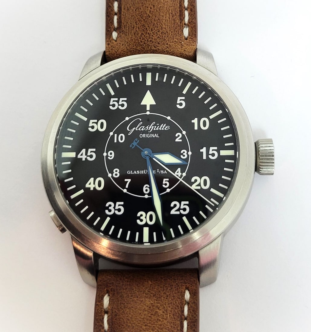 Mens GLASHUTTE Original Senator Navigator Automatic 44 mm watch* EXLNT - 9