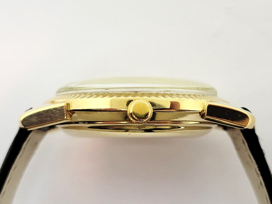 Vintage 18k JULES JURGENSEN Automatic DAY DATE Watch Cal N71693 c.1960s RARE - 5