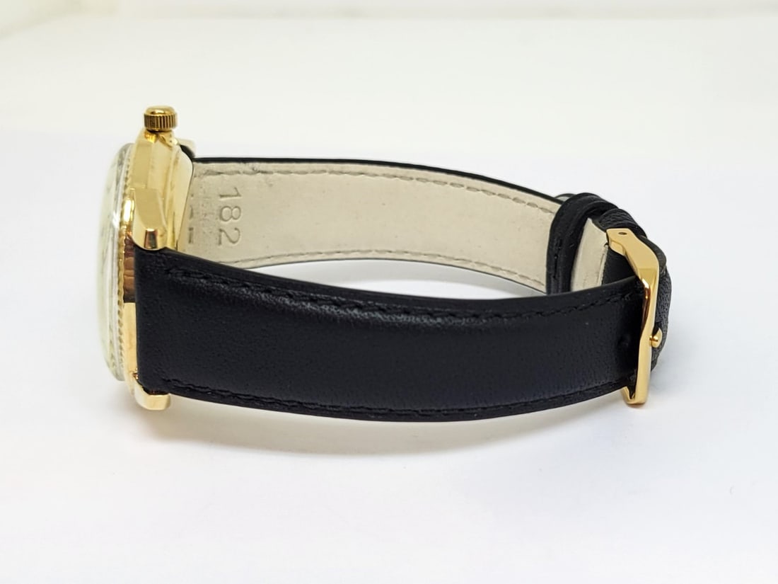 Vintage 18k JULES JURGENSEN Automatic DAY DATE Watch Cal N71693 c.1960s RARE - 3