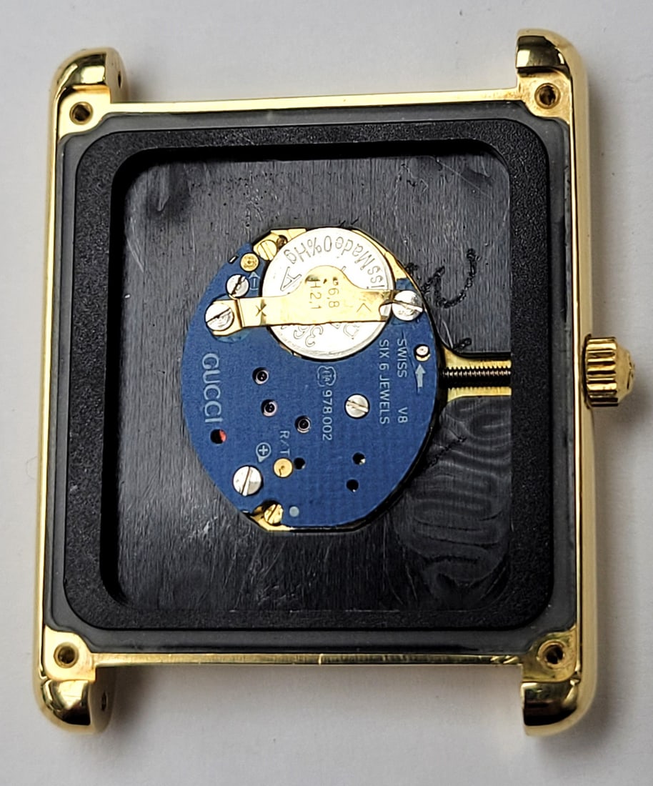 Solid 18k GUCCI TANK Unisex Watch 28 mm Ref 710 M* EXLNT - 13