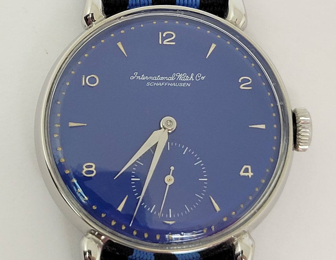 Vintage S/Steel IWC SHAFFHAUSEN Winding Watch 1950s Cal 88* CLAWS Logs* EXLNT - 2