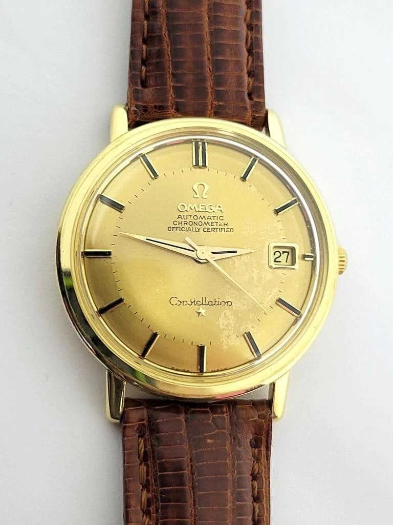 Vintage 18k OMEGA CONSTELLATION Automatic Watch c.1964 Cal.561* 168004/14 EXLNT - 6