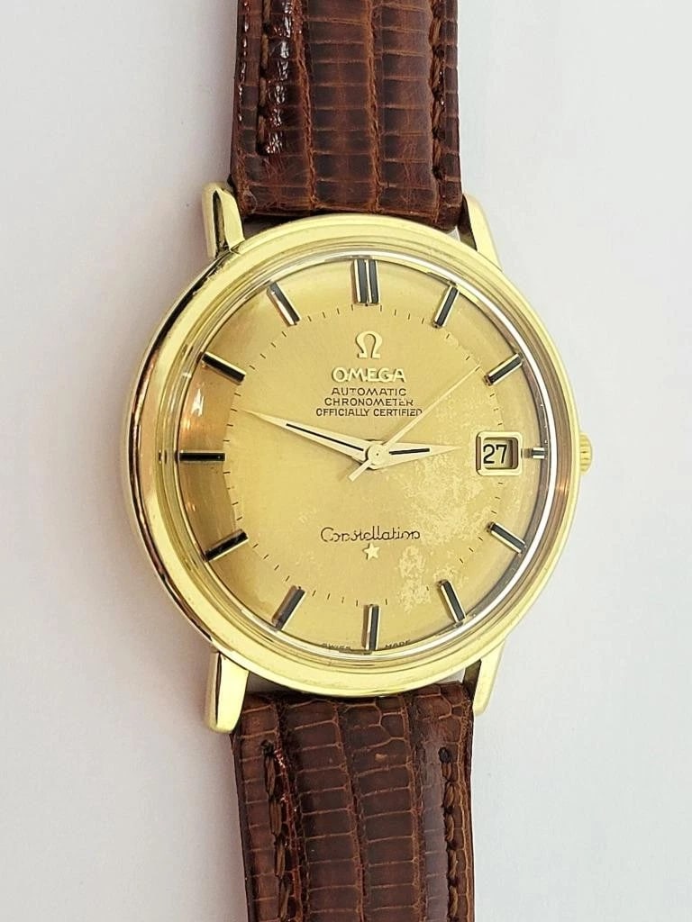 Vintage 18k OMEGA CONSTELLATION Automatic Watch c.1964 Cal.561* 168004/14 EXLNT - 7