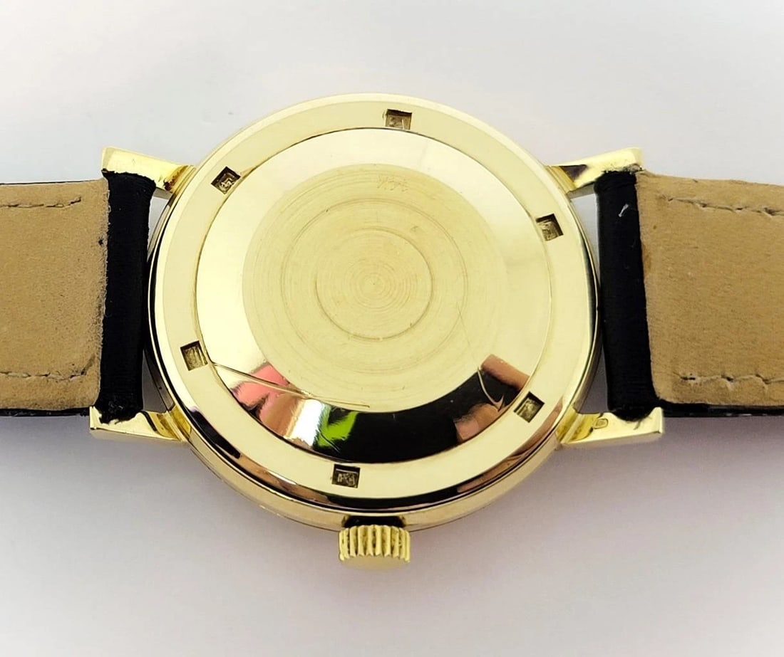 Vintage 14k GIRARD PERREGAUX Mens 39 Jewels Gyromatic Watch 1960s EXLNT SERVICED - 9