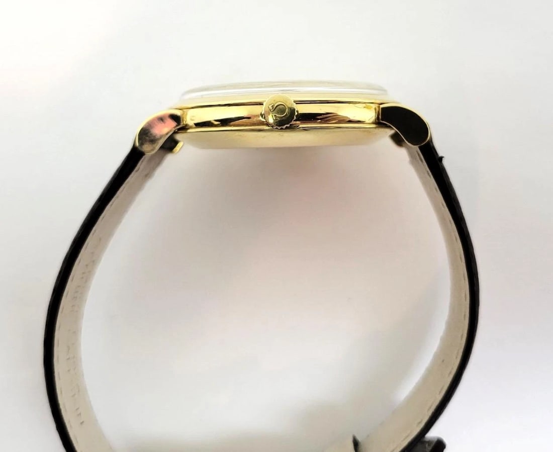 Solid 18k OMEGA Mens AUTOMATIC Watch* Cal 351 Ref 2643 c.1950* SERVICED* EXLNT - 6