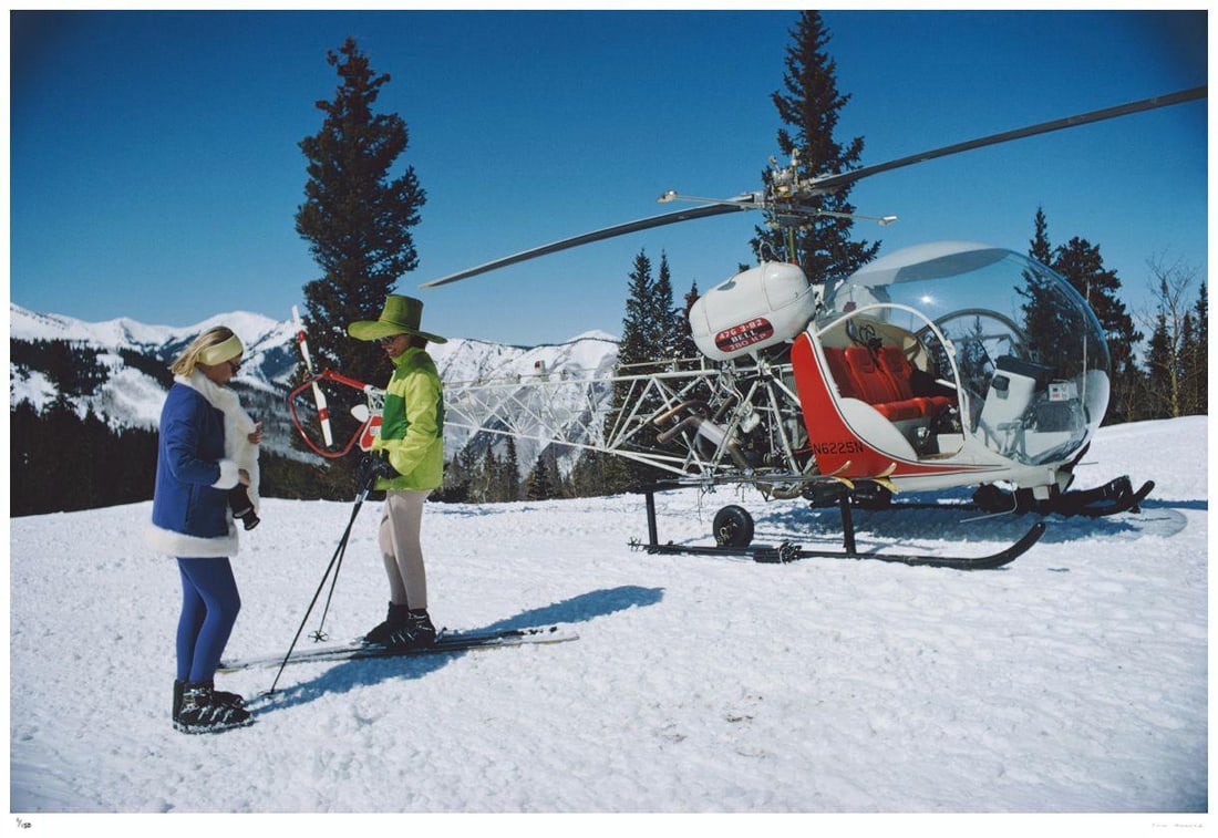 Snowmass Village 1968 - Slim Aarons Estate Stamped: 1968 (printed later) - 7