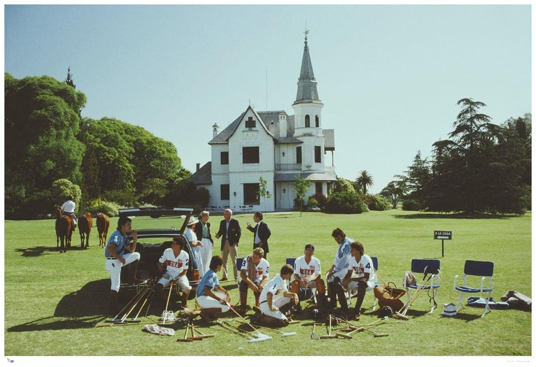 Polo Gear 1990 - Slim Aarons Estate Stamped: 1990 (printed later)