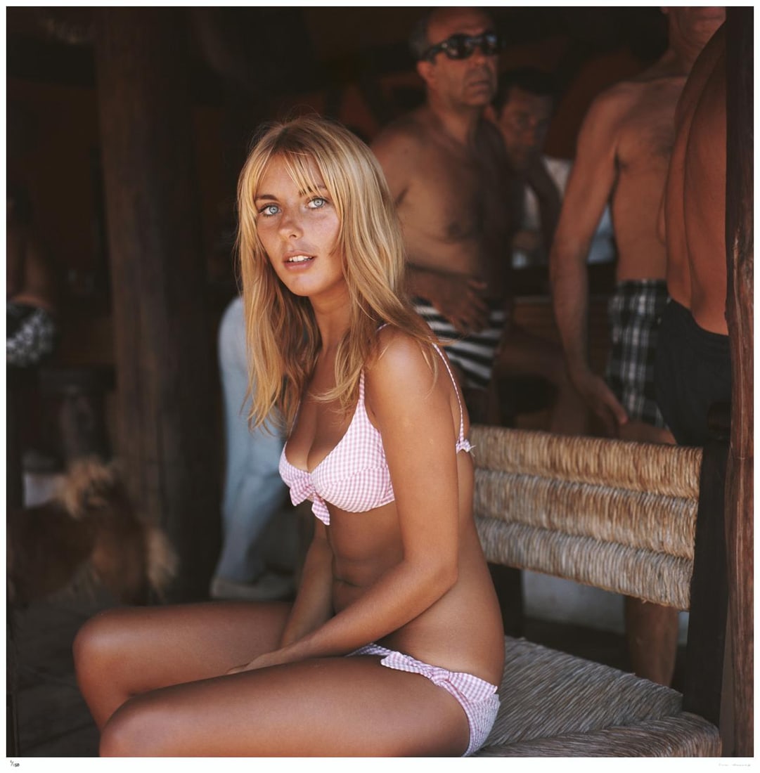 Marbella Club 1976 - Slim Aarons Estate Stamped: 1976 (printed later): Title: Marbella Club 1976 - Slim Aarons Estate Stamped: 1976 (printed later) Description: Marbella Club 1976 - Slim Aarons Estate Stamped A guest takes a break from the sun at the Marbella Club, Marbe