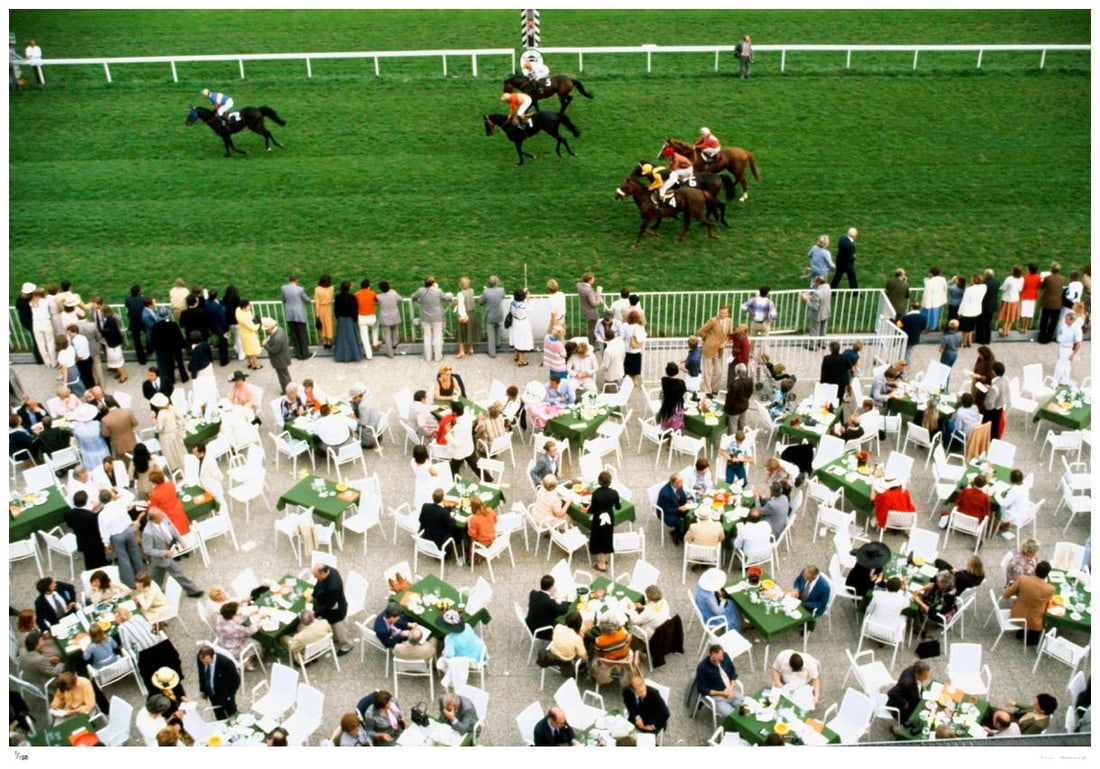 Racing At Baden Baden 1978 - Slim Aarons Estate Stamped: 1978 (printed later) - 7