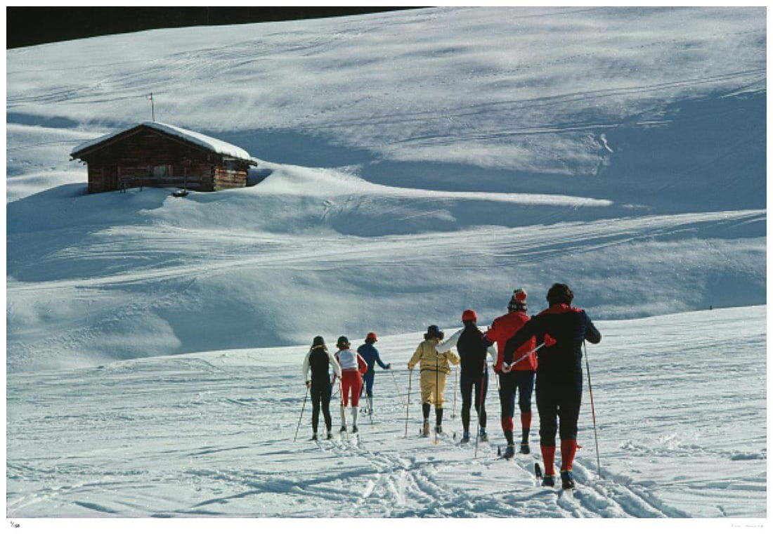 Skiers in Lech 1979 - Slim Aarons Estate Stamped: 1979 (printed later) - 7