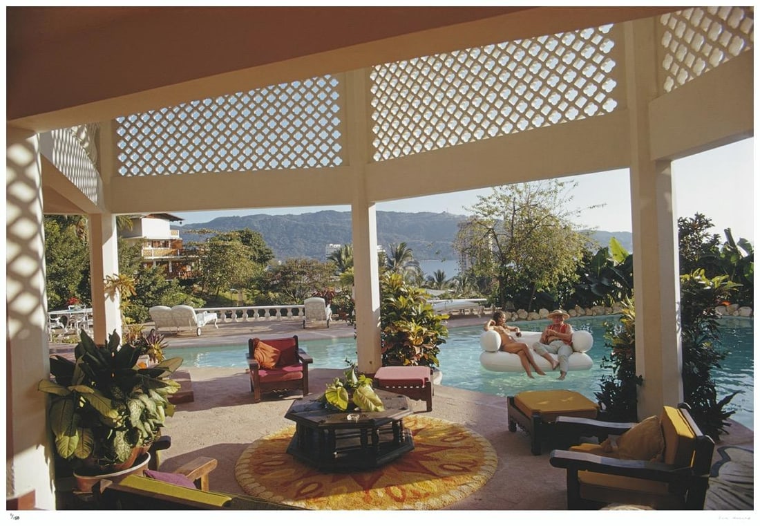 Teddy Stauffer In Acapulco 1971 - Slim Aarons Estate Stamped: 1971 (printed later) (1 of 20)