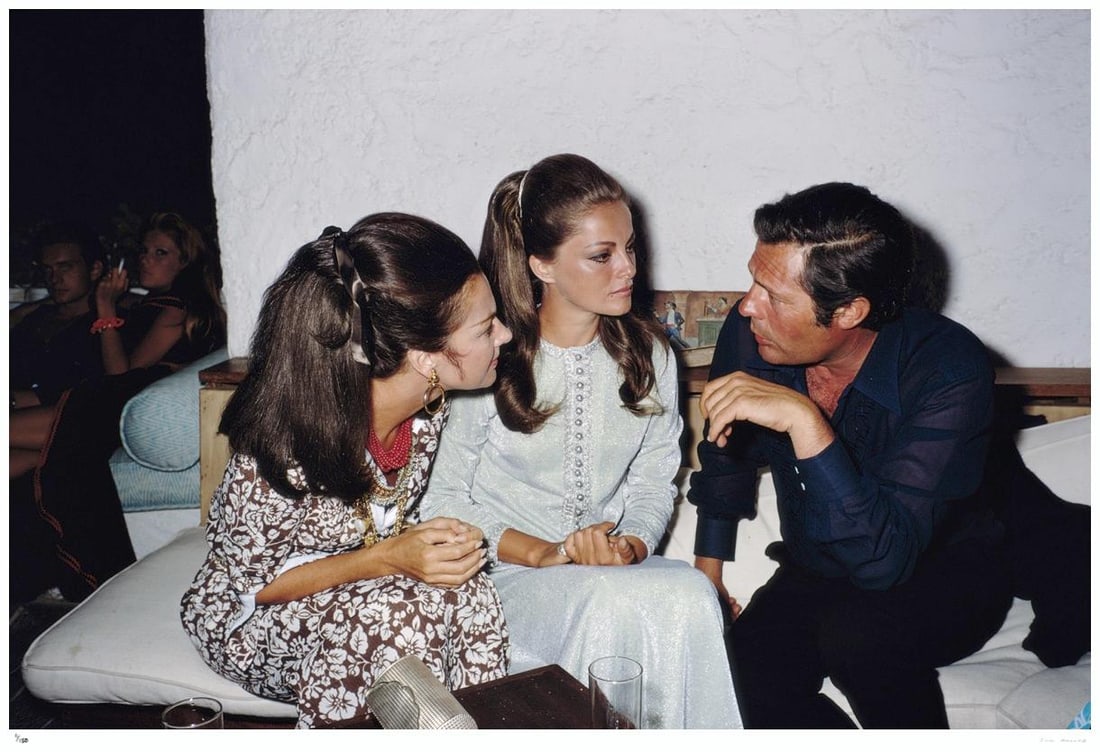 Crespi And Mastroianni 1968 - Slim Aarons Estate Stamped: 1968 (printed later) - 18