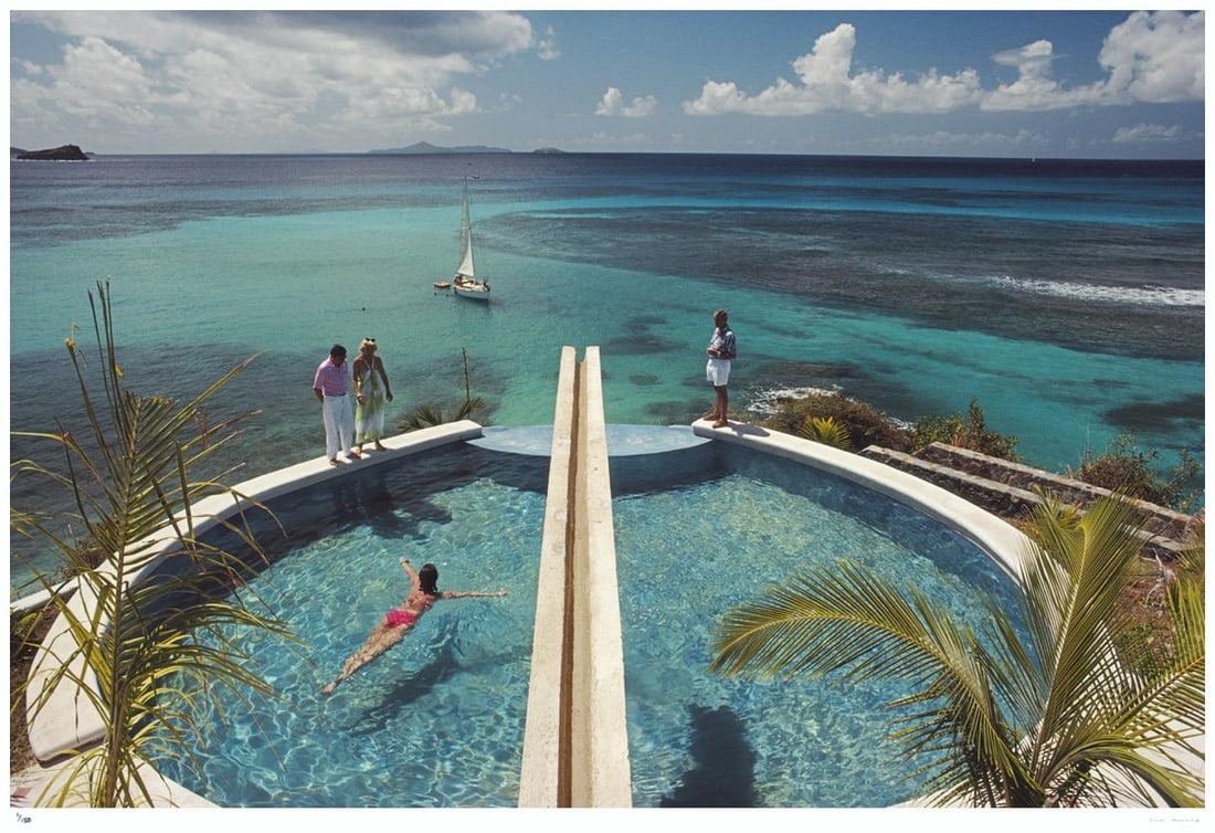 Holiday In Mustique 1989 - Slim Aarons Estate Stamped: 1989 (printed later) - 7