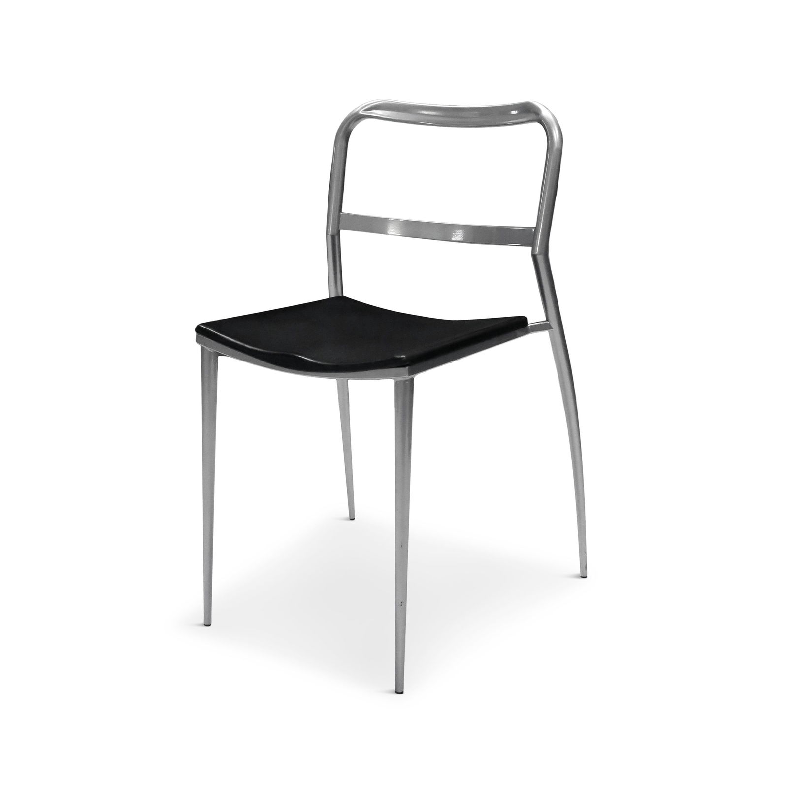 1980s Postmodern "Alice" Chair by Claudio Nardi for Zeus Noto: An excellent postmodern dining, side or accent chair designed by Claudio Nardi, an extraordinarily accomplished Italian, architect, interior designer, and industrial designer, and produced Zeus Noto i