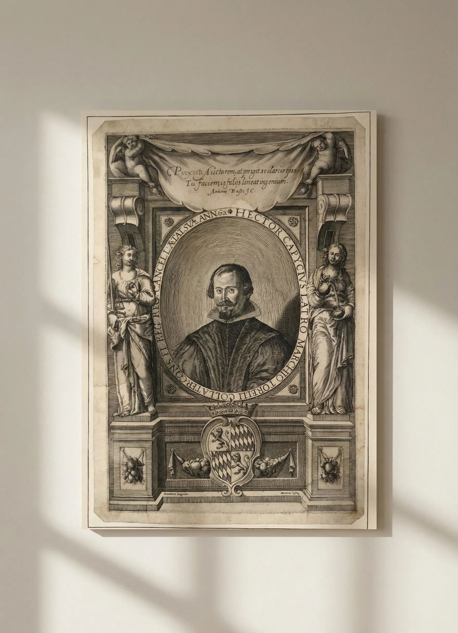 Etching by Domenico GARGIULO (1609-1675) Ettore Capecelatro Portrait: Title: Etching by Domenico GARGIULO (1609-1675) Ettore Capecelatro Portrait Description: This is an antique item (over 100 years old), and you may be eligible for reduced or exempt customs duties unde