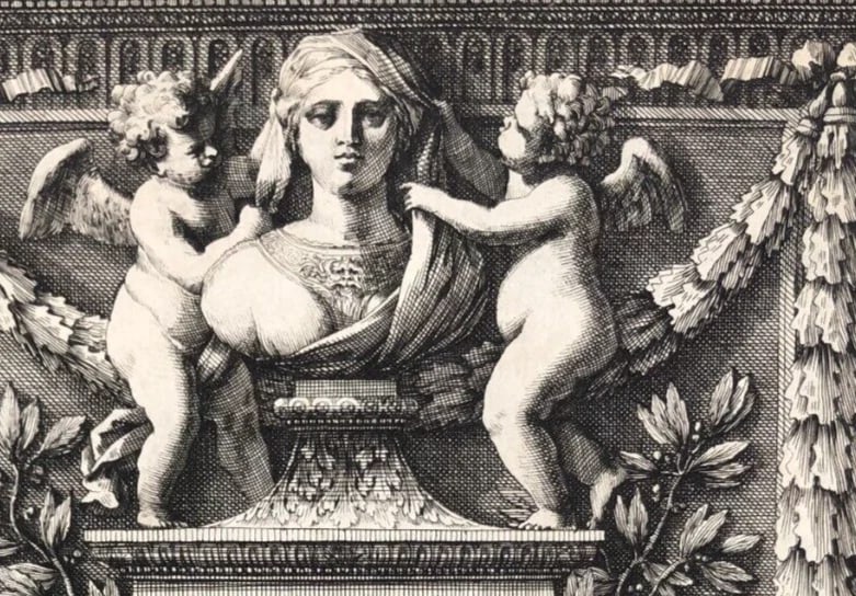 Antique Engraving – Jean Le Pautre - Religious Scene History Architecture - 5