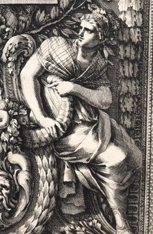 Antique Engraving – Jean Le Pautre - Religious Scene History Architecture - 7