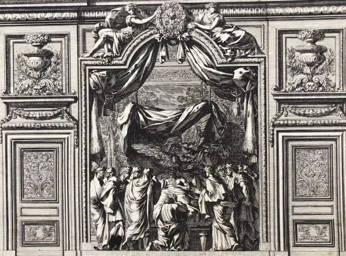 Jean Le Pautre (1618–1682) Religious Scene, History Etching Architecture - 11