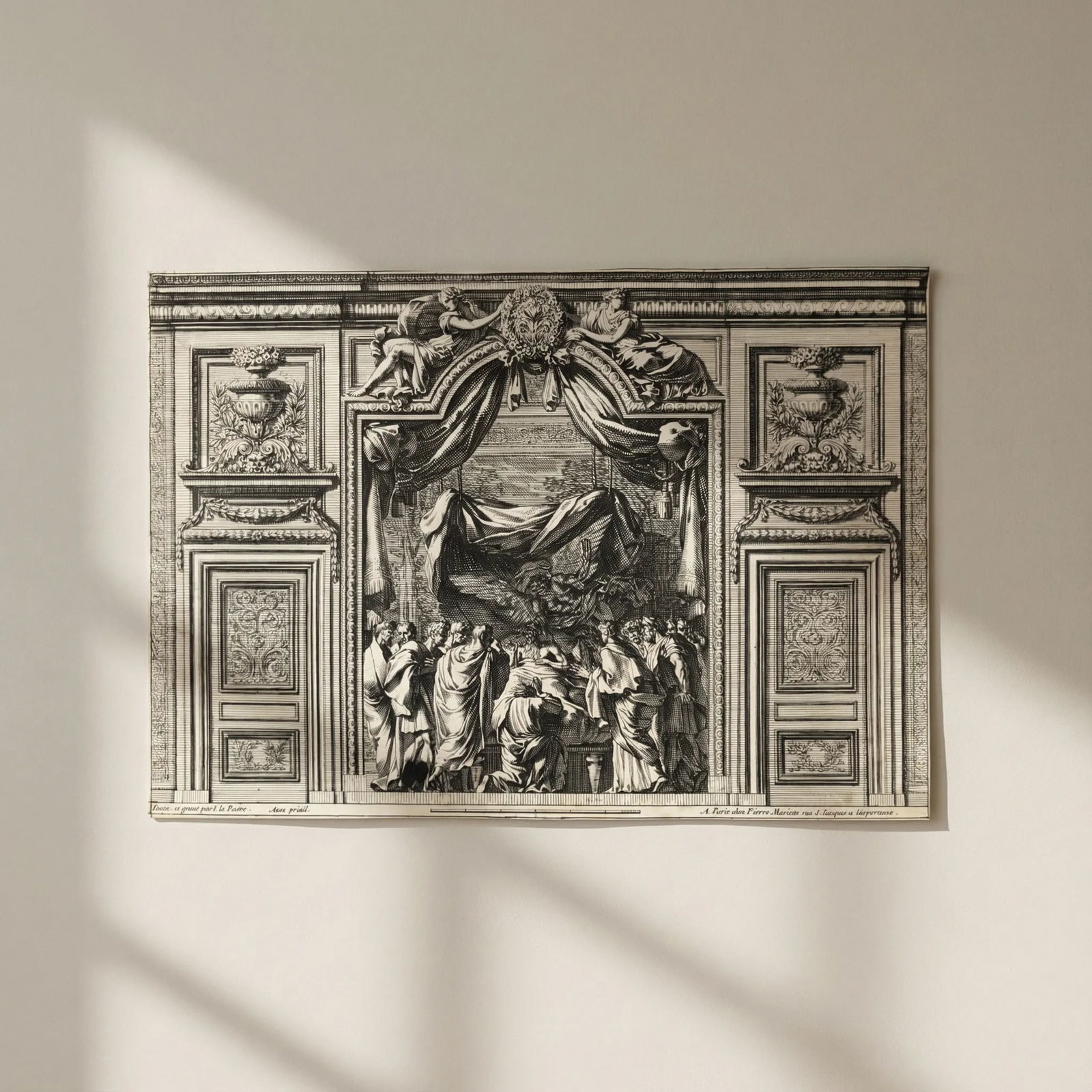 Jean Le Pautre (1618–1682) Religious Scene, History Etching Architecture