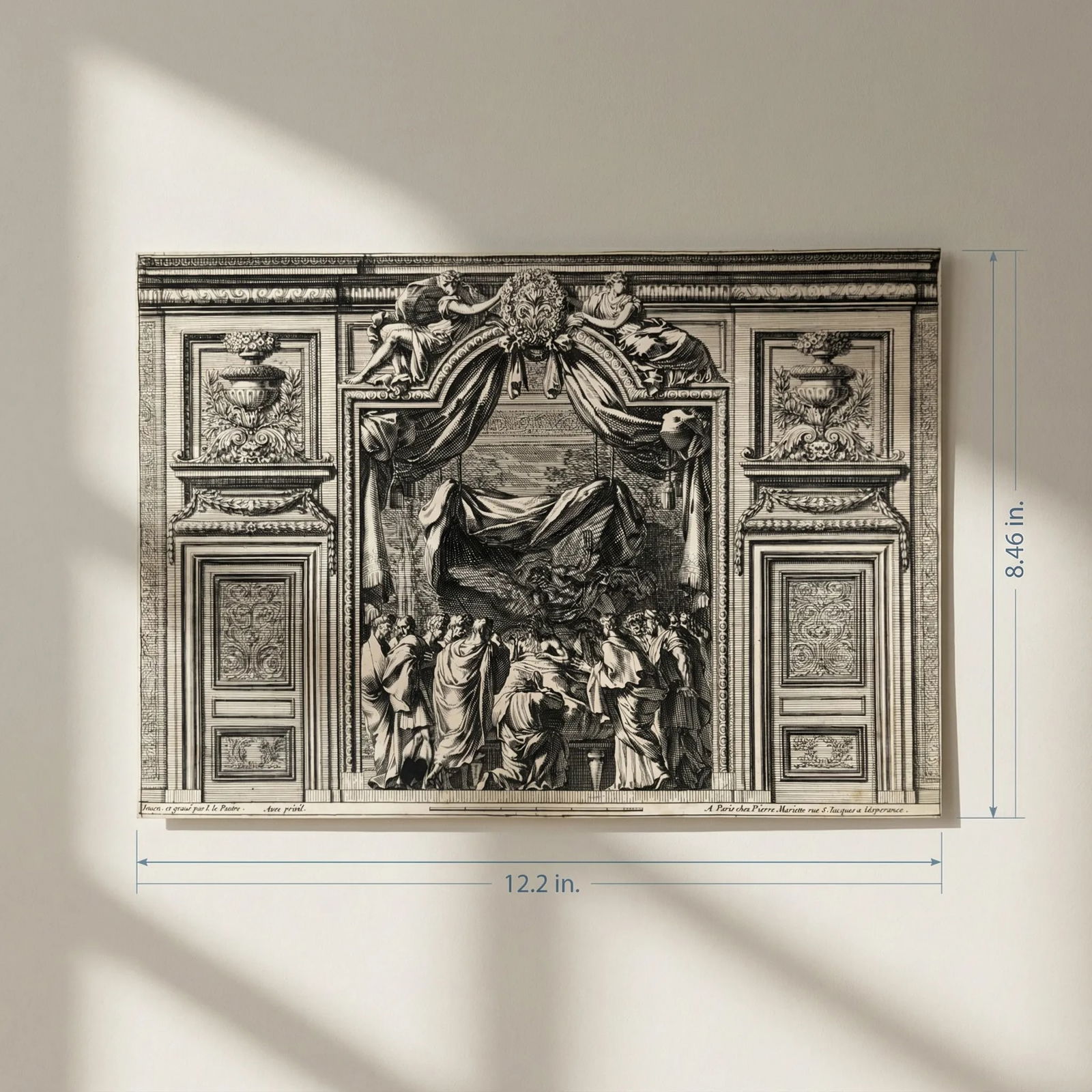 Jean Le Pautre (1618–1682) Religious Scene, History Etching Architecture - 2